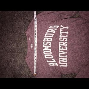 Two Bloomsburg University tshirts